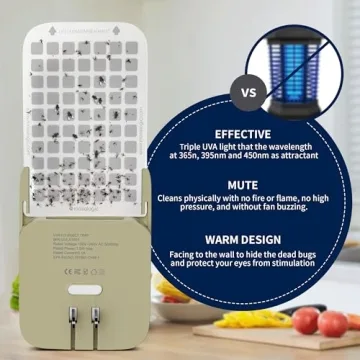 Stylish Mosalogic Fly Trap - Ultimate Bug Control & Night Light