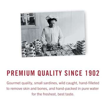 King Oscar Sardines in Water, 4.23 Ounce Cans (Pack of 12), Skinless & Boneless, Wild Caught Canned Sardines, Low Sodium