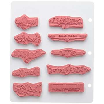 APOWUS Tim Holtz Cling Stamps 7"X8.5"-Postcards