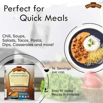 Keystone All Natural Chicken 28 Oz Long Term Emergency Survival Food Canned Meat | Fully Cooked Ready to Eat | Gluten Free | No Carbs Pack of 1