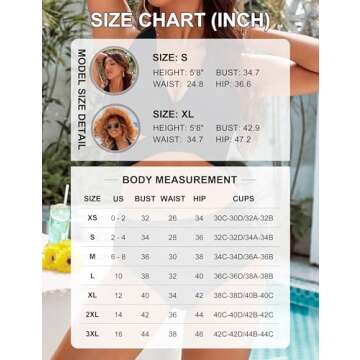 Blooming Jelly Womens Tummy Control Bathing Suits Push Up High Waisted Bikini Sets Two Piece Swimsuit (Small, Hot Pink)