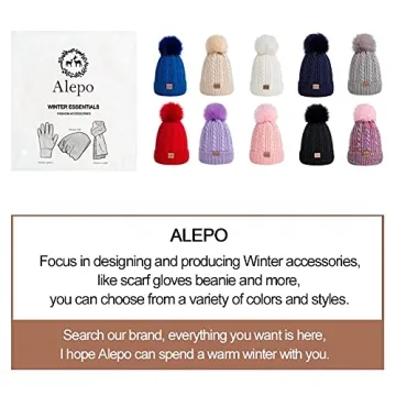 Cozy Kids Winter Beanie Hat with Pom Pom for Ages 3-9