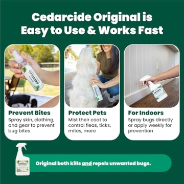 Natural Cedar Oil Insect Repellent Safe for Pets and Kids  