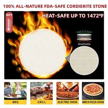 5 PCS Complete Pizza Stone Set for Home Chefs