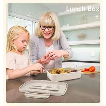 ANDMOON Bento Lunch Box - Eco-Friendly Meal Container