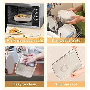 ANDMOON Bento Lunch Box - Eco-Friendly Meal Container