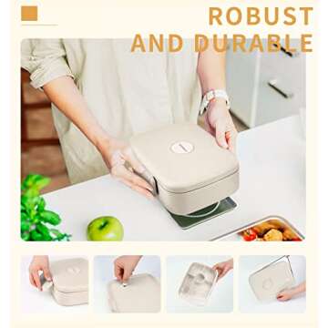 ANDMOON Bento Lunch Box - Eco-Friendly Meal Container