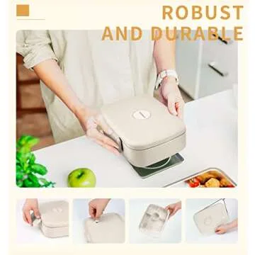 ANDMOON Bento Lunch Box - Eco-Friendly Meal Container