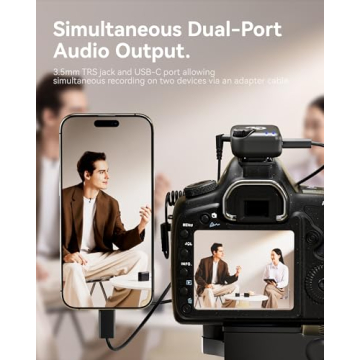 Hollyland Lark M2S Combo (Camera RX+USB-C RX+ Lightning Cable) Wireless Lavalier Microphone for iPhone/Camera/Android/PC, Titanium Clip, Noise Cancelling, 30H Use, Vlog, Interview, Content Creation