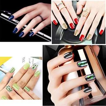 500pcs Clear Short Square Fake Nails for DIY Art
