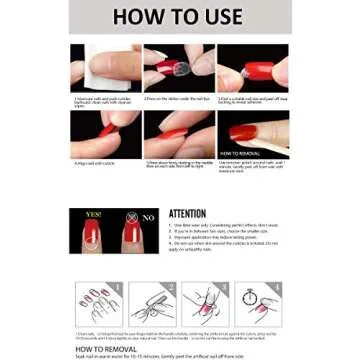 500pcs Clear Short Square Fake Nails for DIY Art