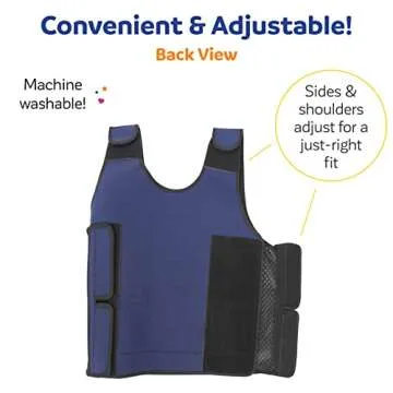 Fun and Function - Red Weighted Compression Vest for Kids & Adults - Calming Weighted Vest for Kids with Sensory Issues