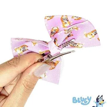 Bluey 7-Piece Hair Bow Set for Girls - Fun & Functional