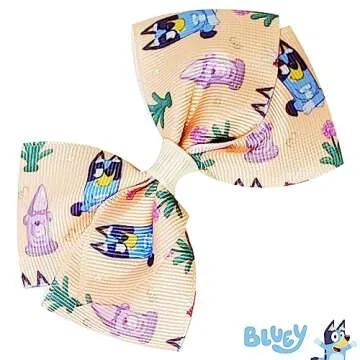 Bluey 7-Piece Hair Bow Set for Girls - Fun & Functional