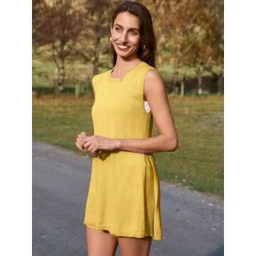 Glamaker Women's Two Piece Sets Summer Sweater Ribbed Knit Short Matching Set Beach Vacation Outfits (Yellow M)