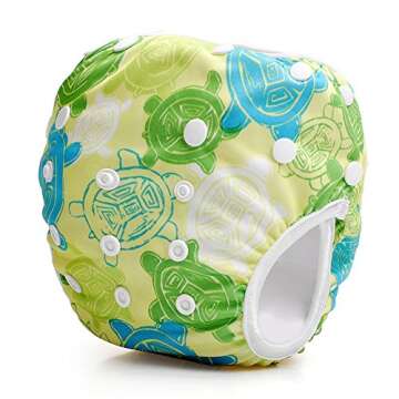 DIWEIYA Reusable Swim Diapers Adjustable for Babies