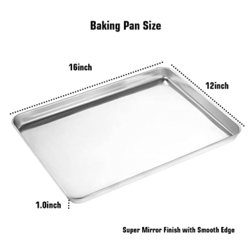 Wildone Baking Sheet & Rack Set for Perfect Baking