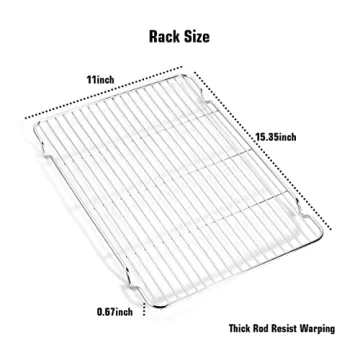 Wildone Baking Sheet & Rack Set for Perfect Baking