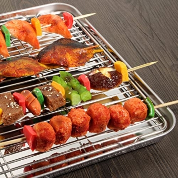 Wildone Baking Sheet & Rack Set for Perfect Baking