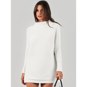 Stylish ANRABESS Women's Oversized Turtleneck Sweater