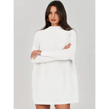 Stylish ANRABESS Women's Oversized Turtleneck Sweater