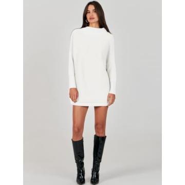 Stylish ANRABESS Women's Oversized Turtleneck Sweater