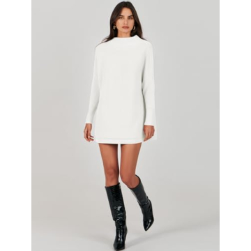 Stylish ANRABESS Women's Oversized Turtleneck Sweater