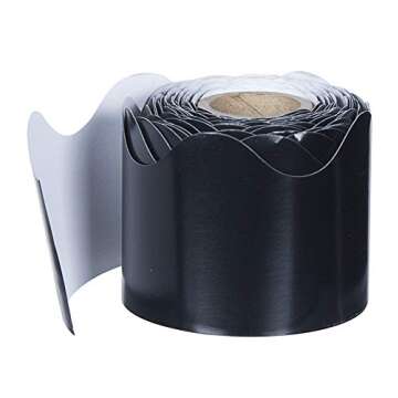 Carson Dellosa 36 Ft Scalloped Black Bulletin Board Borders, Classroom Borders For Bulletin Board, White Board, Cork Board, Locker, And Classroom Décor, Bulletin Board Trim