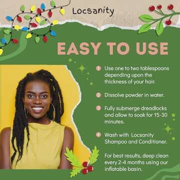 Locsanity Dreadlock Detox - Natural Build Up Remover