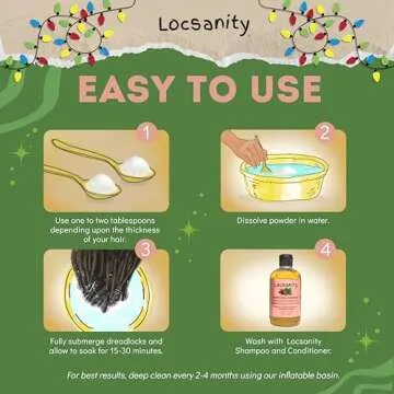 Locsanity Dreadlock Detox - Natural Build Up Remover