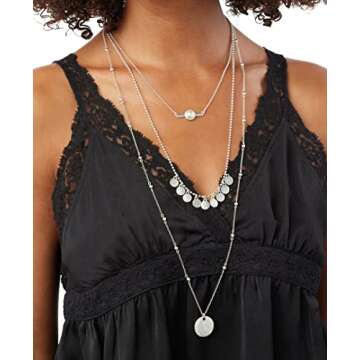 Lucky Brand Triple-Layered Faux-Pearl Necklace