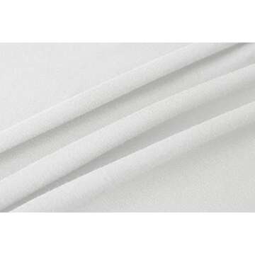 Long Sleeve Crop Tops for Women Workout Basic Clothes for Teen Ladies Fitted Slim Scoop Neck Cute Yoga Shirts (White, Medium)