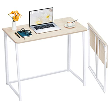 WOHOMO Folding Desk for Small Spaces - Stylish & Portable