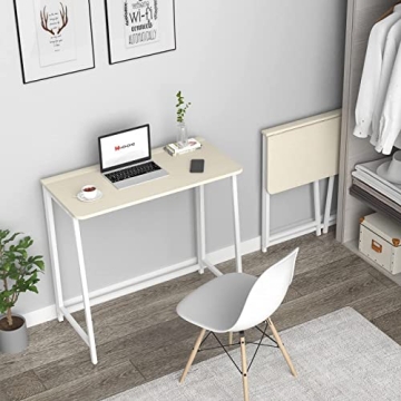 WOHOMO Folding Desk for Small Spaces - Stylish & Portable