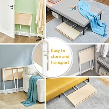 WOHOMO Folding Desk for Small Spaces - Stylish & Portable