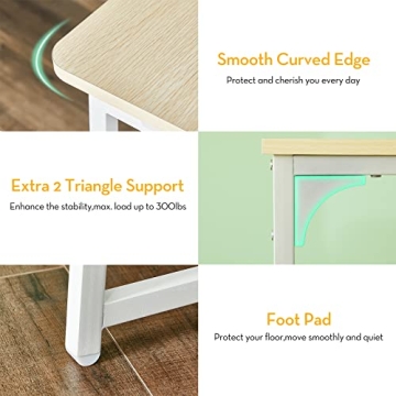 WOHOMO Folding Desk for Small Spaces - Stylish & Portable