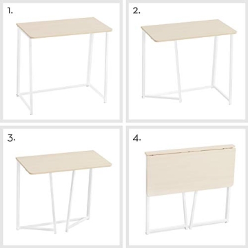 WOHOMO Folding Desk for Small Spaces - Stylish & Portable