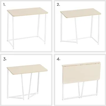 WOHOMO Folding Desk for Small Spaces - Stylish & Portable