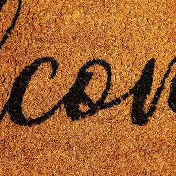 Juvale Natural Coir Welcome Door Mat, Autumn Leaves Fall Decor (30 x 17 in)