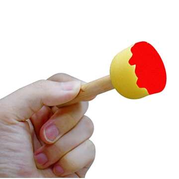 20 pcs Round Sponges Brush Set for Kids Creativity