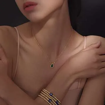 Badu 18K Gold Teardrop Necklace for Women - Elegant Jewelry