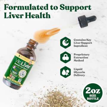 VitaLiver - Liver Health Supplement - Support Liver Cleanse & Detox - Liquid Delivery for Absorption...