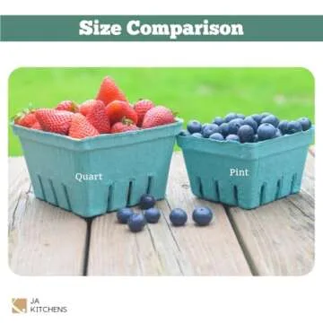 40 Eco-Friendly Vented Pulp Produce Baskets for Display