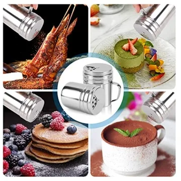 Accmor 9oz Salt & Pepper Shakers with Adjustable Pour