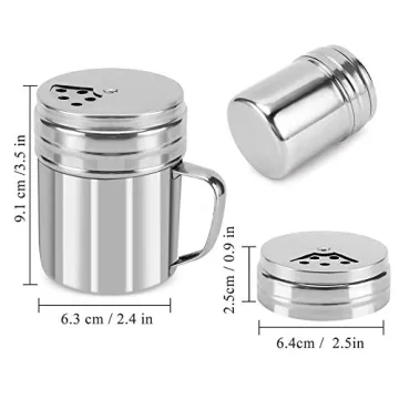 Accmor 9oz Salt & Pepper Shakers with Adjustable Pour