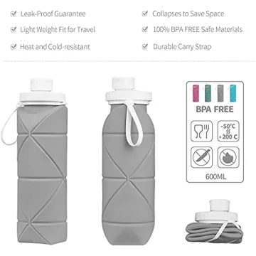Collapsible Water Bottle BPA-Free Leakproof Travel Bottle