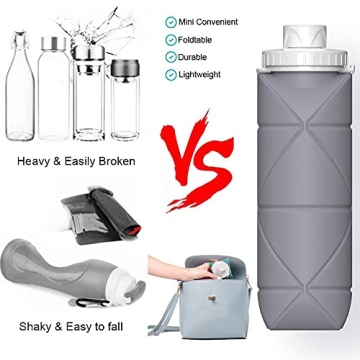 Collapsible Water Bottle BPA-Free Leakproof Travel Bottle