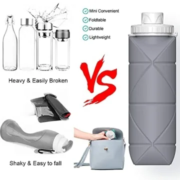 Collapsible Water Bottle BPA-Free Leakproof Travel Bottle