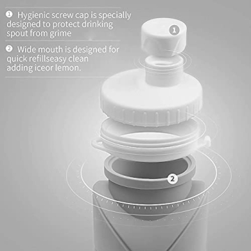 Collapsible Water Bottle BPA-Free Leakproof Travel Bottle
