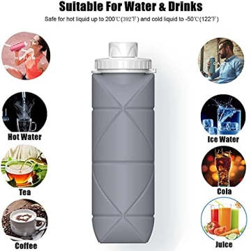 Collapsible Water Bottle BPA-Free Leakproof Travel Bottle